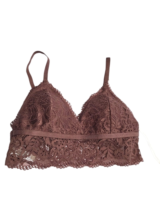 Adrienne Vittadini Other - Adrienne Vittadini Studio Scalloped Lace Bralette Mocha Size M NWT Coquette BoHo